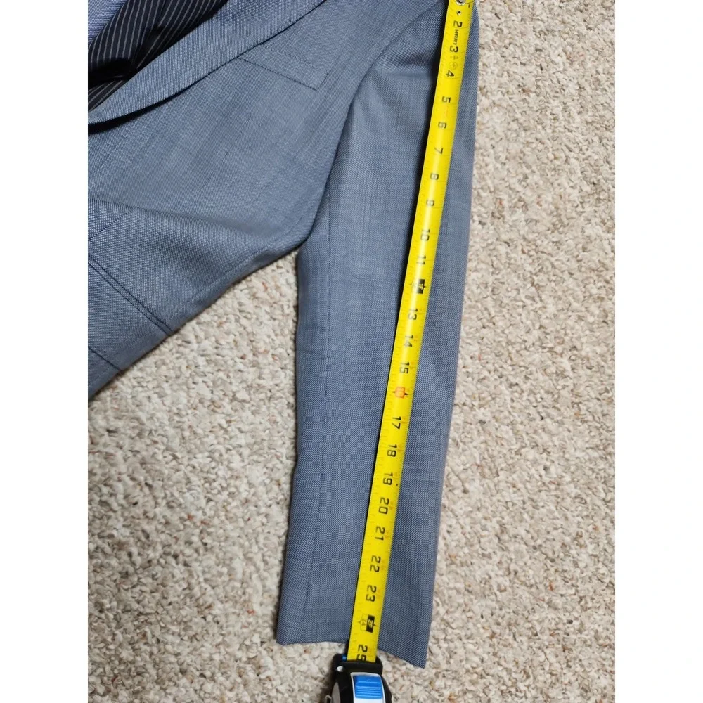 Banana Republic Standard Fit Marzotto Super 110s Italian Wool Blue Jacket 38R
